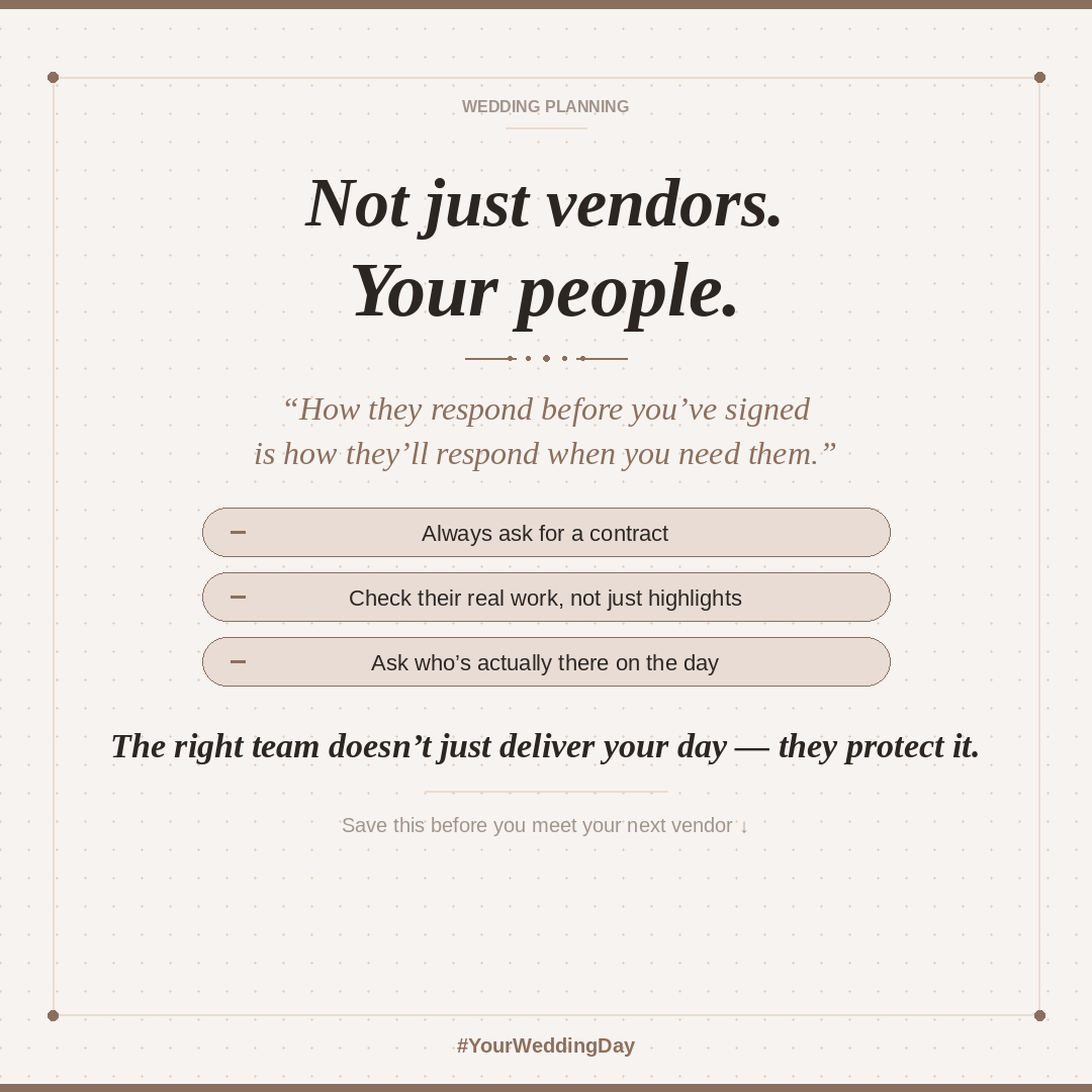 Choosing the Right Wedding Vendors